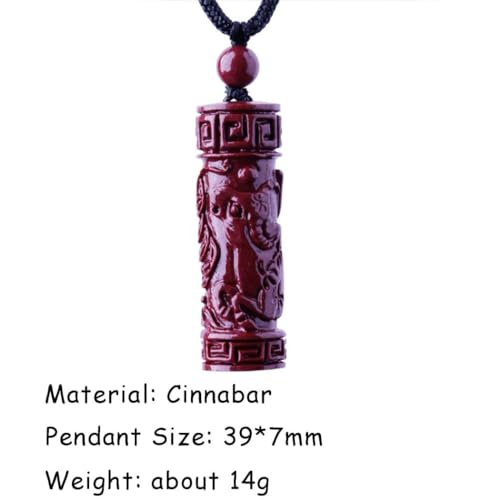 Collier Feng Shui protecteur en argent et cristal de cinabre du zodiaque - 4