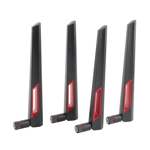 lvifloae 4 Pack 8DBI RP Antenas SMA para enrutadores Dual Band 2.4GHz 5 GHz Conjunto de Antena WiFi de Alta Ganancia Compatible con RT AX88U RT AC68U AC5300 (S)