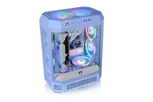 Thermaltake The Tower 600 Mid Tower Chassis | Hidden Connector | Hydrangea Blue
