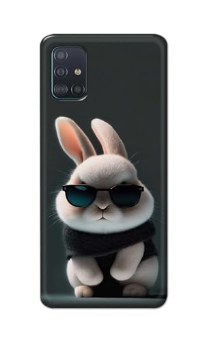 Image of PRINTFIDAA Printed Hard Back Cover Case for Samsung Galaxy A51 | Samsung Galaxy A51 5G Back Cover (Cool Baby Rabbit) -112