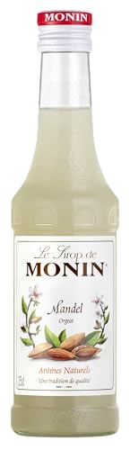 Monin Sirup Mandel (1 x 0 25 l) Premium Mandelsirup für Kaffee Latte Macchiato Cocktails & Desserts Aromatischer Sirup für Barista Küche & Mixgetränke