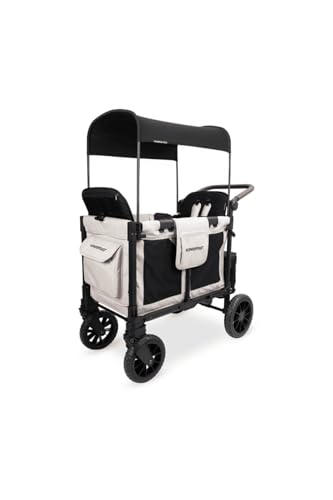 W2 Luxe Pro İkili Bebek Arabası Vagonu, Kum Beji