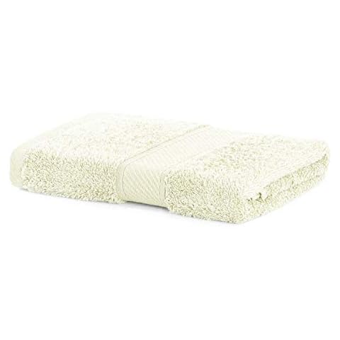 DecoKing Toalla de Mano de 50 x 100 cm, Color Crudo, algodón, bambú, Viscosa, Absorbente, antibacteriana, bambú, bambú, Marfil Cover