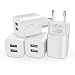 Produktbild USB Ladegerät Stecker, 4-Pack Netzteil Ladestecker 2-Port 2.1A/5V Netzladegerät für Samsung S22 Galaxy S21 S20 S10 S9 S8 S7 S6,Huawei P50 P30 P20,Phone 12/12pro/Xs/XR,Handy