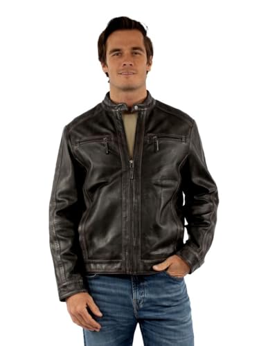 ジャケット・アウター scully western jacket Scully Western Jacket Mens Leather Zip Collar M Vintage