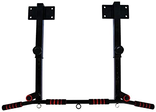 SdaryWare Barra de dominadas para Entrenamiento de Fuerza Barra de dominadas Multifuncional para Puerta Barra de dominadas de una Sola viga en el Lado Superior de la viga Barra Horizontal en(Negro)