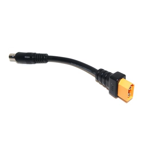 XT60 �I�X - DC8020 (8.0mm x 2.0mm) �I�X�d���A�_�v�^�[�P�[�u���A16AWG 15cm/6�C���`�A�_�u��PVC�W���P�b�g�A�\�[���[���d�@�|�[�^�u�����d��&RC�o�b�e���[�[�d�p