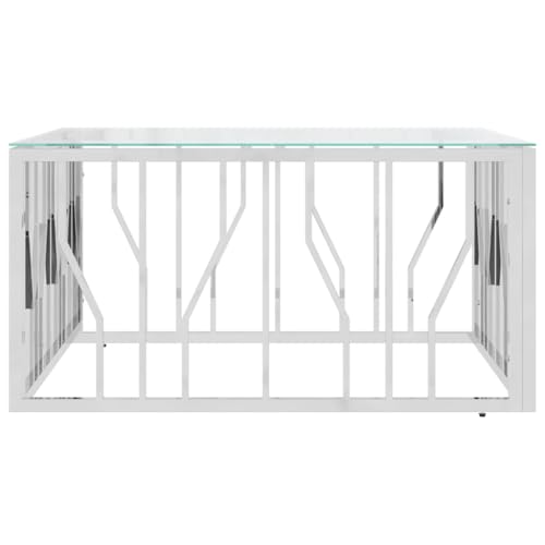 Table basse acier inoxydable verre robuste pour éviter les rayures - 4