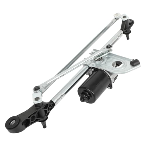 Image of cciyu Front Wiper Motor With Linkage Assy Compatibility with 2013-2018 For For 320i,2017-2020 For For 440i xDrive,2015-2020 For For M4 OE: 61617260488 4 Pins