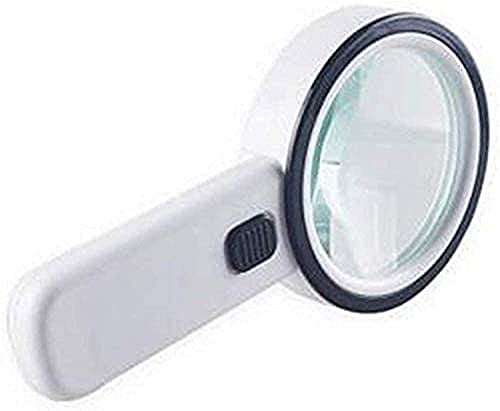 Loupe de lecture 30X avec 12 LED et lentille en verre éclairée