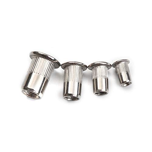 Wwbpoiuy 200-teiliges Edelstahl Nietmuttern-Set