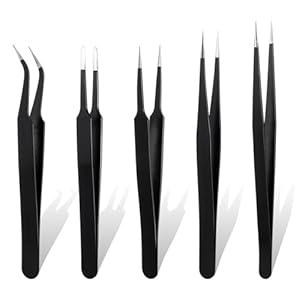TIESOME 5 Stück Präzisionspinzette Set