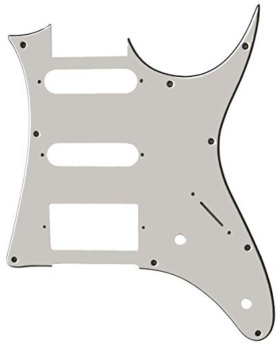 For Ibanez RG40 HSS Style Guitar Pickguard Scratch Plate (3 Ply White)