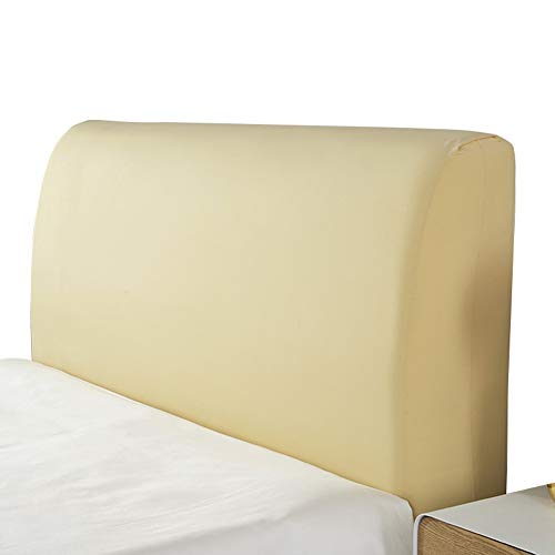 Smingm Copri Testata Letto Matrimoniale Elastica Fodera Protezione Testata Elastico All-inclusive Coperchio Europeo Soft Cover Lavabile Cover Testata Letto Giallo 170-190cm