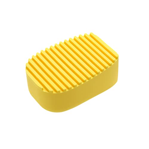 Cabilock Handheld Silicone Laundry Washboard Scrubbing Brush Mini Cleaning Tool for Clothes Socks Shoes Tile Windows Bathtub Convenient Hollow Design