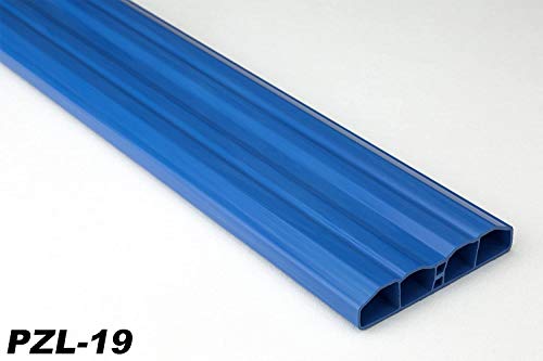 Zaunlatten PVC Stable Garden Blue Hexim 80x16mm PZL-19 - Blue, 20 Meters/10 Strips