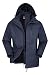 Produktbild Mountain Warehouse Bracken Wasserfeste 3 in 1 Herren Winterjacke, Warmer Fleecejacke, Regenjacke, Herrenjacke, Funktionsjacke, Allwetterjacke, Doppeljacke, Übergangsjacke Marineblau XXL