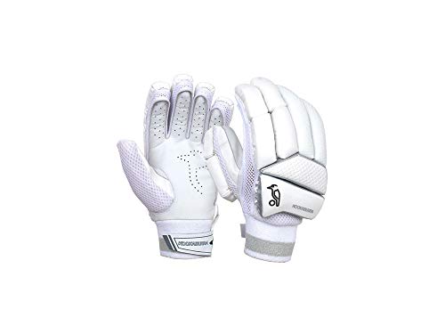 KOOKABURRA Unisex's 2023 Ghost 4.2 Batting Glove, White, Adult Right H