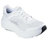 Skechers Women's Max Cushioning Endeavour Canova Sneaker, White/Black, 7