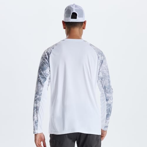 LOOGU Men's UPF 50+ UV Sun Protection SPF Rash Guard Lightweight Long Sleeve Shirts Outdoor for Fishing Hiking Swimming Running - image 4