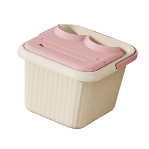 Balde para spa de pies resistente con asa portátil miniatura 6
