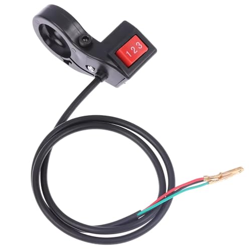 Accessoire bouton universel moto scooter avec commutateur 3 vitesses