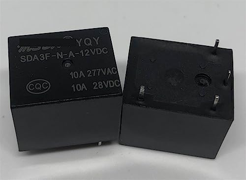Relé MOBYAT SDA3F-NA-12VDC T73-1A-12V-10A con conector de 4 pines para soldadura en PCB