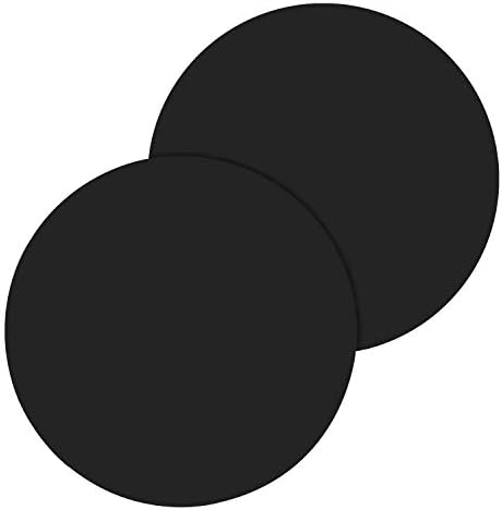 12" Inch Silicone Microwave Multi-Mat, Non-Stick Heat Resistant Oven Mat Microwave Trivet Mat - 2 Pack (Black)