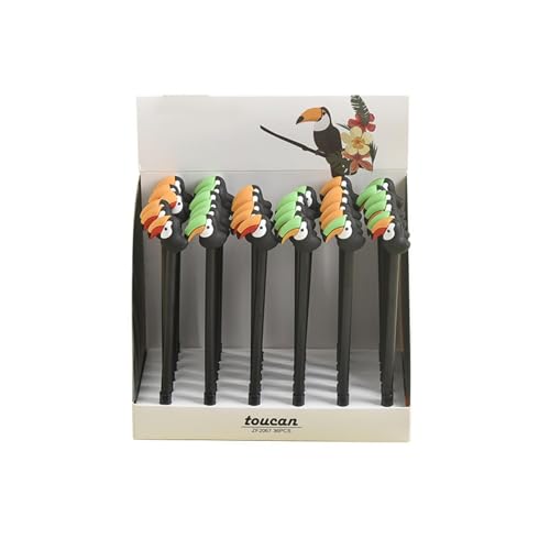 Bolígrafo gel 0.5mm forma animal azul 6 piezas