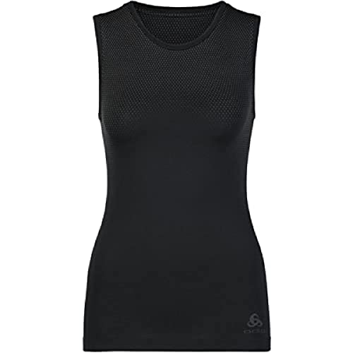 Débardeur de sport femme Odlo Performance Light noir blanc haut respirant technique
