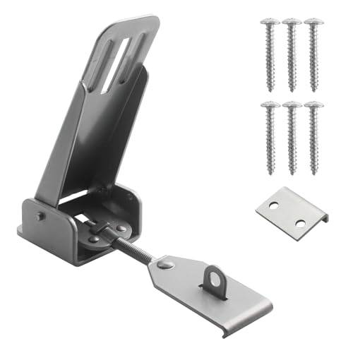 E313 RV Camper Lid Latch Designer with Screws,Zinc Exterior Folding Camper Locking Replacement,Door Catch Hardware Parts for Viking Pop Up Truck Camper,Teardrop Trailer