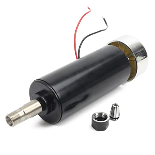 RATTMMOTOR CNC 500W Spindle Motor ER11 500 Watt Air Cooled Spindle Motor 52mm DC 48V 12000RPM 600mN.m for DIY Mini CNC Router Engraver Milling Machine - Image 6