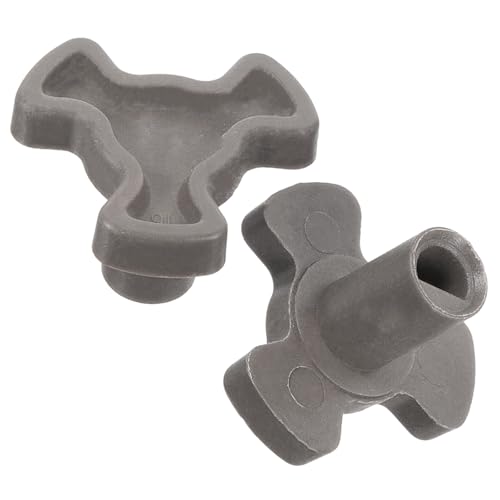 Ryaupy 2PCS Acoplador Giratorio para Microondas - Universal Soporte Bandeja Acoplador - Soporte Guía Rodillo Giratorio, Eje Repuesto para Horno Microondas