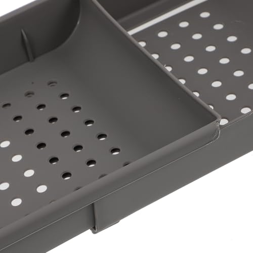Étagère de bain rangement ajustable en PP pour éviter la chute des accessoires