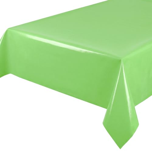 BEAUTEX Wachstuchtischdecke eckig 140x100 Grün abwischbar einfarbig Uni