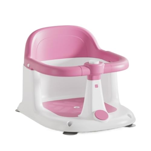 Dtnw赤ちゃん用座浴パッド - シャワーチェア - 吸盤付き滑り止めチェア 浴槽専用 家庭、旅行、ホテル用 女の子と男の子用 6ヶ月以上の赤ちゃん用 (31*40*27.5cm,ピンク)