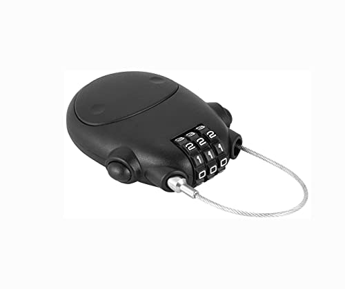 Shiwaki 3 Digit Code Combination Password Lock for Bicycle,Home,Hotel,Outdoor travel,Password Security Lock - Black - Image 4