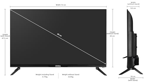 Image of Onida 80 cm (32 inches) Nexg Series HD Ready Smart Google QLED TV QZ32HI