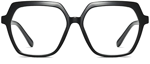 Image of Oversized Blue Light Glasses for Women Men, Anti Eye Strain Computer Glasses for Reading /Gaming
