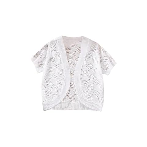 WDIRARA Girl's Mesh Cardigan Sweater Cover