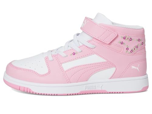 Image of PUMA Kids' Rebound Layup Mid Hook and Loop Sneakers