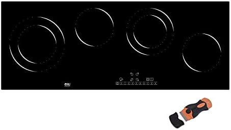NJ-C90 Electric Ceramic Hob 4 Cooking zones Built-in 90cm Glass Touch Control Timer Scraper