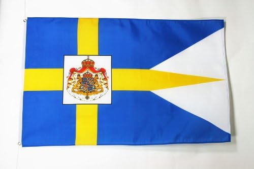 AZ FLAG, Kingdom Of Sweden Flag, 2x3 Ft, 100D Polyester Royal Swedish Banner with Two Metal Grommets, Fade Resistant - Image 2