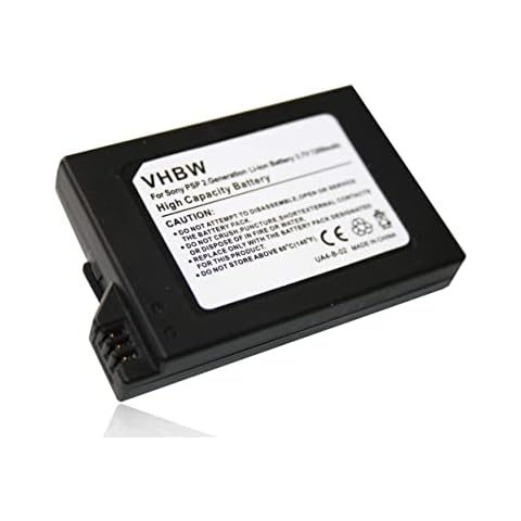 vhbw Akku kompatibel mit Sony Playstation Portable PSP-3008 Spielekonsole (1200mAh, 3,7V, Li-Ion) Cover