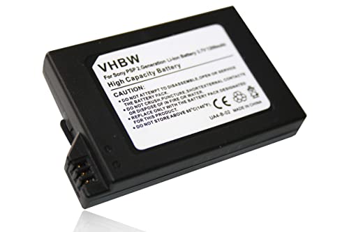 vhbw - Batterie Console de Jeu Compatible avec Sony Playstation Portable 2 Generation Slim et Lite PSP-2000 PSP-2004, Brite PSP-3000 PSP-3004