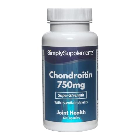 Chondroitin Capsules 750mg | 100% Pure Chondroitin Sulphate | Premium Support for Active Lifestyles | 60 Capsules | Manufactured in The UK Cover