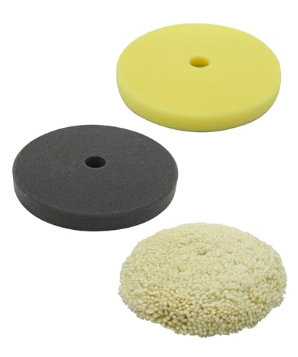 Image of 7 inch Polishing and Finishing Pad Kit Fits for Milwaukee M18 Polisher (2738),Replace 49-36-2783, 49-36-2784, 49-36-2785