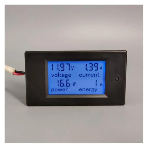 DC Voltmeter Ammeter Power Digital Voltage Current Meter LCD 4 in 1 DC 6.5-100V 20A with Shunt