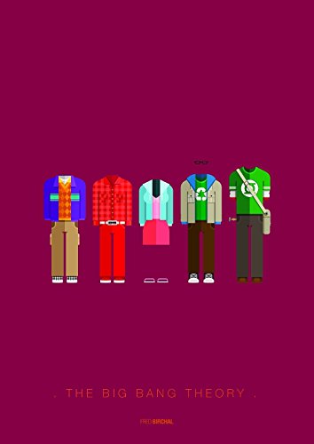 Tribute Art Work Print of The Big Bang Theory - Póster de papel de 300 g/m²