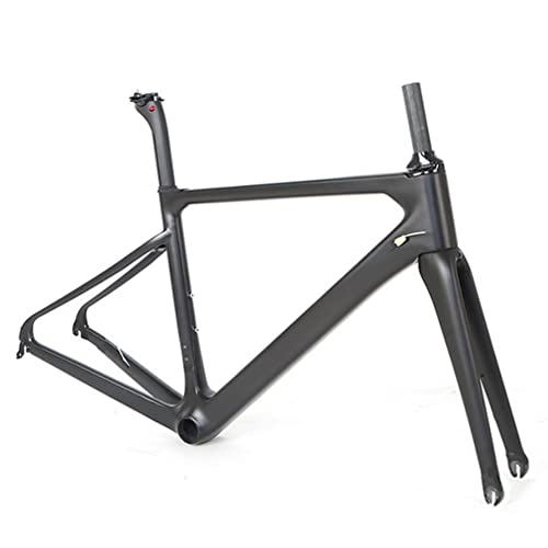 HIMALO Road Bike Frameset Carbon Fiber Racing Frame 45/48/51/54cm Internal Routing C Brake Frame Set Quick Release 100/130mm with Fork ?for 700C Wheels(48cmc)